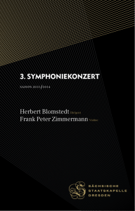3. Symphoniekonzert - Staatskapelle Dresden