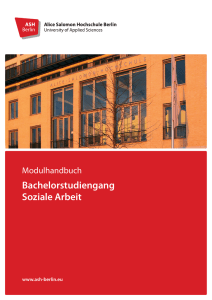 Bachelorstudiengang Soziale Arbeit