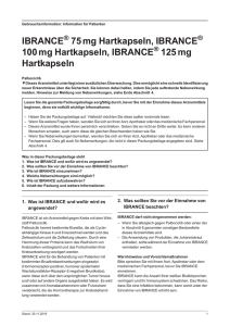 IBRANCE ® 75 mg, 100 mg, 125 mg Hartkapseln
