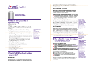 AVONEX 30 Mikrogramm/0,5 ml Injektionslösung 1. Was - MS-Life
