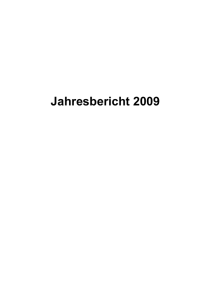 Jahresbericht 2009 - Zentrum für Gesundheitsethik