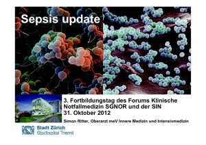 Sepsis update S Ritter