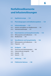 Notfallmedikame und Infusionslösunqen