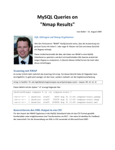 MySQL Queries on "Nmap Results" - Hacking