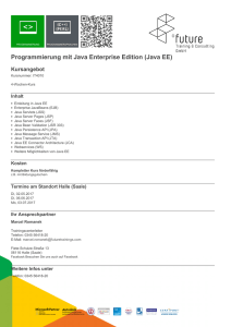 Programmierung mit Java Enterprise Edition (Java EE)