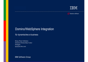 Domino/WebSphere Integration