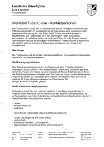 Tuberkulose-Merkblatt ...lange Version - Landkreis Oder