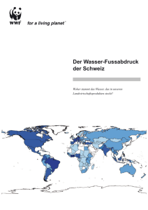 Wasserfussabdruck Schweiz