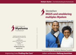 MGUS und smoldering multiples Myelom