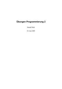 Übungsblätter von H. Wehr