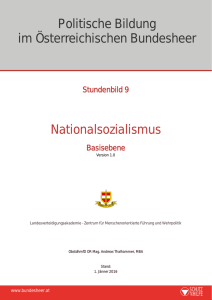 Nationalsozialismus Politische Bildung im