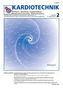 Ausgabe Kardiotechnik 2 / 2006 - Deutsche Gesellschaft für