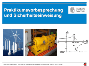 Vorbesprechung und Sicherheitseinweisung