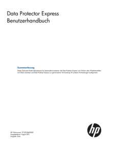 Data Protector Express Benutzerhandbuch