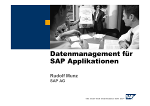 Datenmanagement für SAP Applikationen