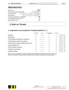 Mammakarzinom II. Daten zur Therapie - el-IPH