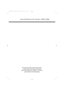 Geschäftsbericht 2003/04