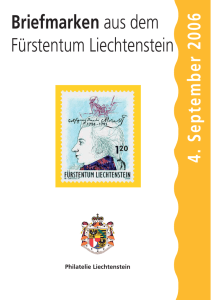 Briefmarkenausgabe 4. September 2006