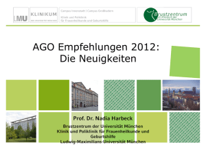 AGO Empfehlungen 2012 - Tumorzentrum München