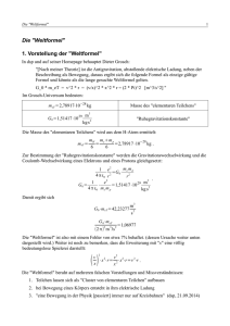 Weltformel - T