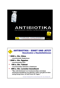 ANTIBIOTIKA bei NIERENERSATZVERFAHREN