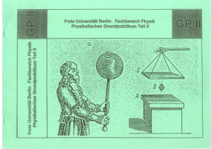 GPII Skript - deutsch - FU Berlin - Physik