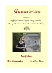 Lieder - Jana Büchner