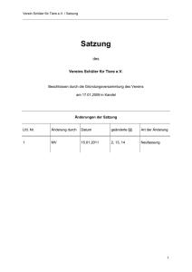 Die Mustersatzung für Vereine mit Erläuterungen