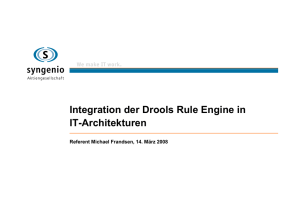 Rule Engine - Berner Architekten Treffen