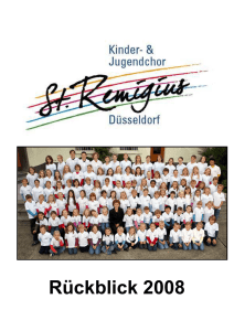 Rückblick 2008 - Kirchengemeinden