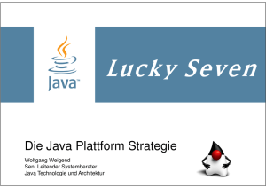 Die Java Plattform Strategie