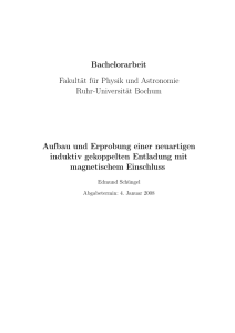 Bachelorarbeit Fakultät für Physik und Astronomie Ruhr