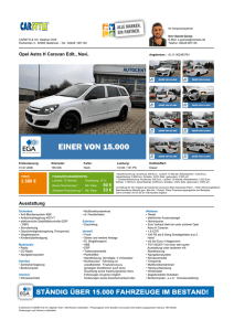 Opel Astra H Caravan Edit., Navi, 4.090 € 57 € 37