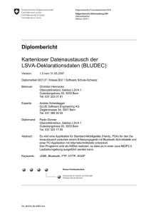 Diplombericht Kartenloser Datenaustausch der LSVA