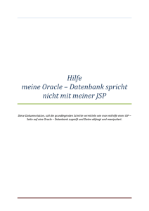 Hilfe meine Oracle – Datenbank spricht nicht mit