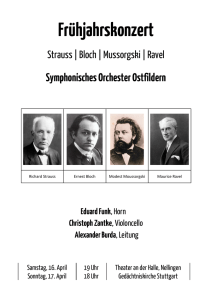 Frühjahrskonzert - Symphonisches Orchester Ostfildern eV
