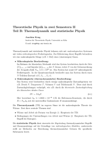 Theoretische Physik in zwei Semestern II Teil B