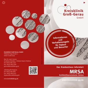 Flyer MRSA - MRE-Netzwerk Südhessen