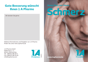 Schmerz - 1 A Pharma GmbH
