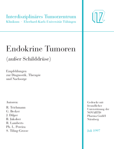 Endokrine Tumoren (außer Schilddrüse)