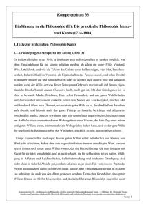 Kompetenzblatt 033 – Einführung in die Philosophie (II)