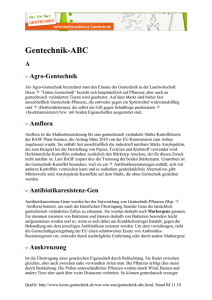 Gentechnik-ABC - Stiftung GEKKO