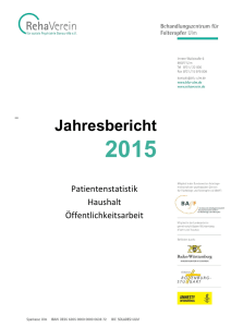 Jahresbericht - Behandlungszentrum f&uuml;r Folteropfer Ulm