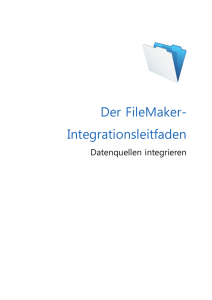 Der FileMaker- Integrationsleitfaden