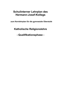 Schulinternes Curriculum für die Qualifikationsphase