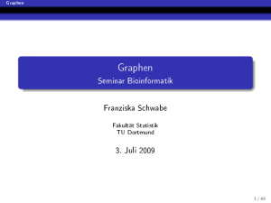 Graphen - Fakultät Statistik