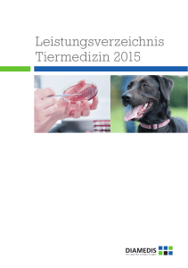 Leistungsverzeichnis Tiermedizin 2015