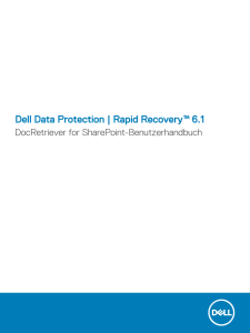 Dell Data Protection | Rapid Recovery 6.1 DocRetriever for