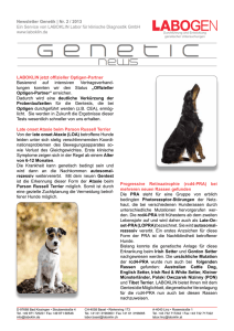 Newsletter Genetik | Nr. 2 / 2013 Ein Service von LABOKLIN Labor