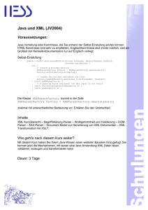 Java und XML (JV2004)